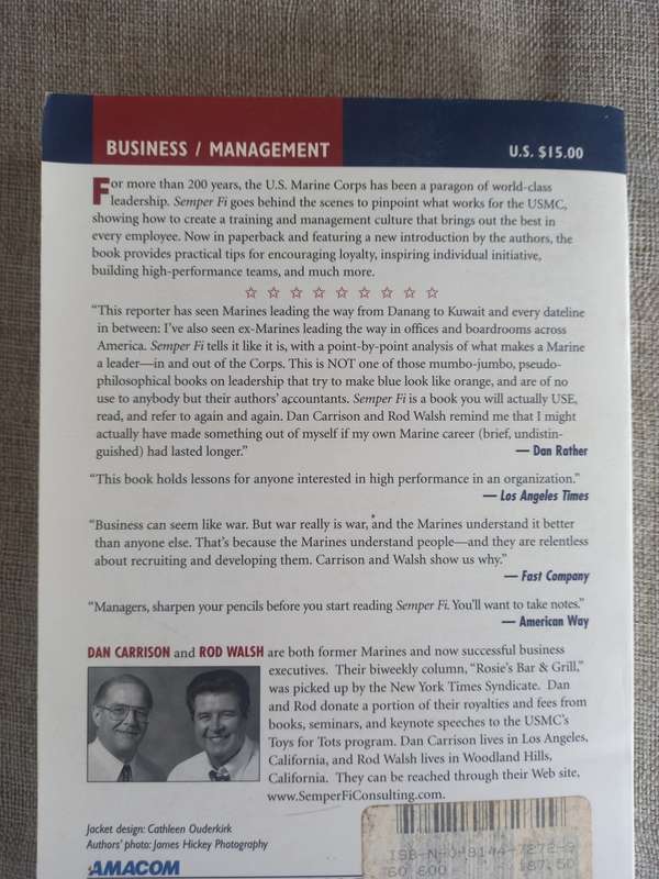 Semper Fi: Business Leadership the Marine Corps Way - Don Carrison / Rod Walsh