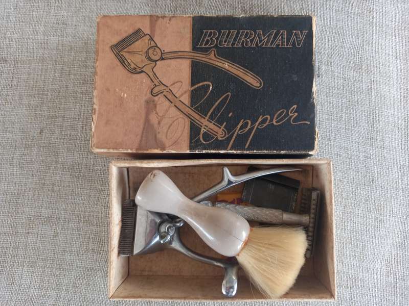 Vintage Burman clipper 1950s - made in England- all in 1 barber set