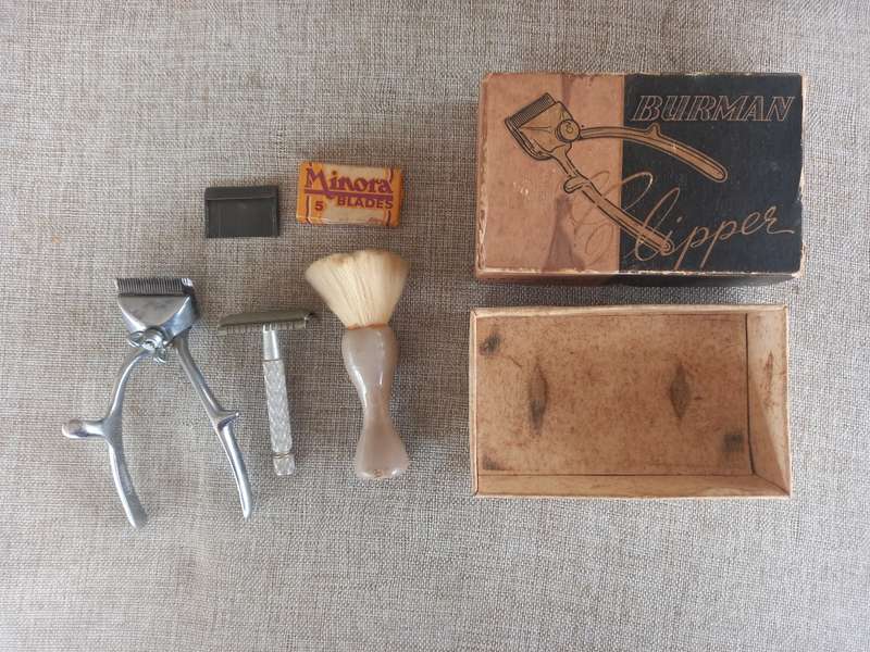 Vintage Burman clipper 1950s - made in England- all in 1 barber set