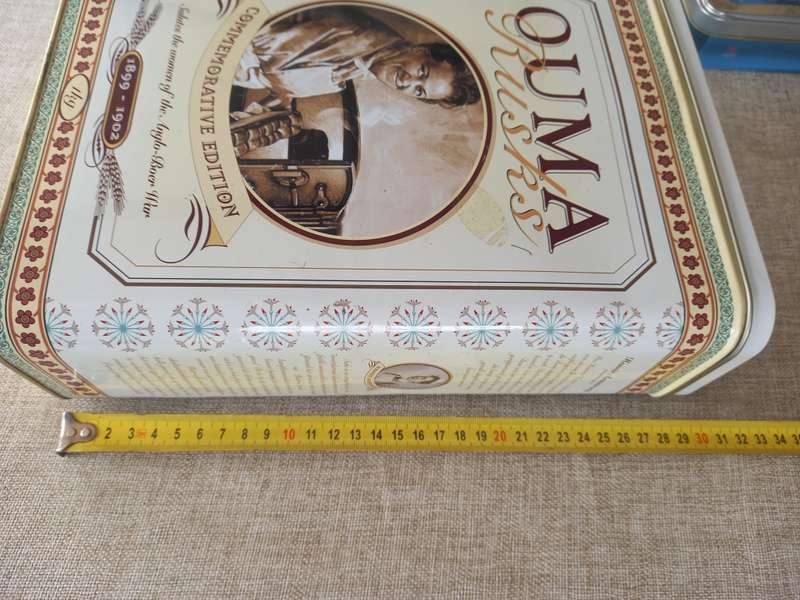 Ouma rusk 1kg tin 1899-1902 Commemorative edition