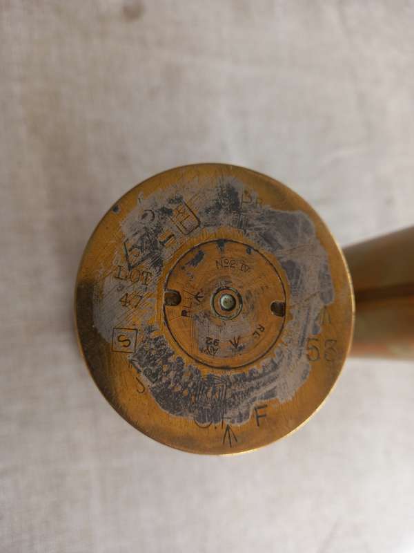 Artillery Shell / Trench art Brass pieces x 2