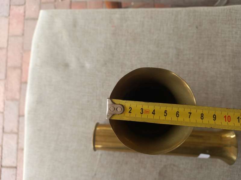Artillery Shell / Trench art Brass pieces x 2