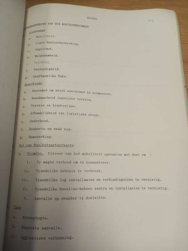 Pantser Gevegshantering Manual