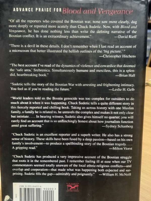 Blood and Vengeance - one familys story of the war in Bosnia - Chuck Sudetic
