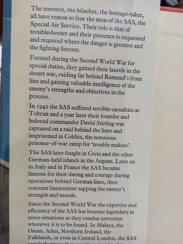 TRUE STORIES OF THE SAS -  Robin Hunter