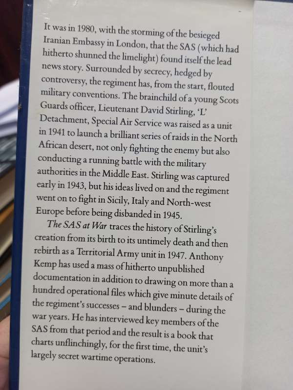 The SAS at War: 1941-1945  - Anthony Kemp
