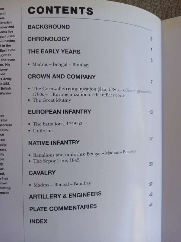 Armies of the East India Company 1750 - 1850 - Osprey Men at Arms Series 453