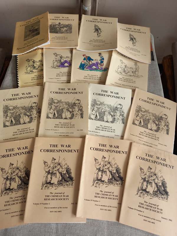 The War Correspondent - The Journal of the Crimean War Research Society x 29 mags