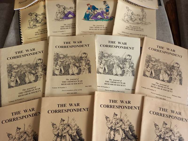 The War Correspondent - The Journal of the Crimean War Research Society x 29 mags