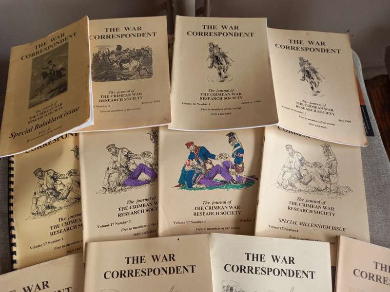 The War Correspondent - The Journal of the Crimean War Research Society x 29 mags