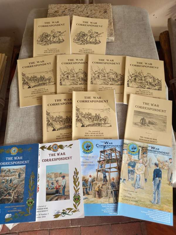 The War Correspondent - The Journal of the Crimean War Research Society x 29 mags