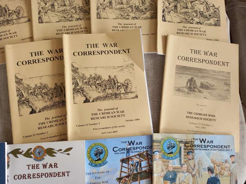 The War Correspondent - The Journal of the Crimean War Research Society x 29 mags