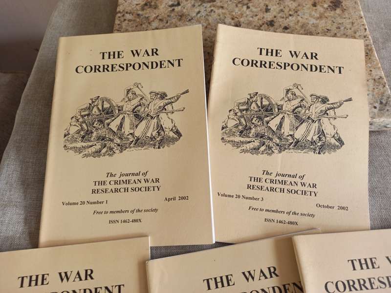 The War Correspondent - The Journal of the Crimean War Research Society x 29 mags