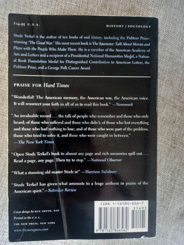 Hard Times - an oral history of the Great Depression - Studs Terkel