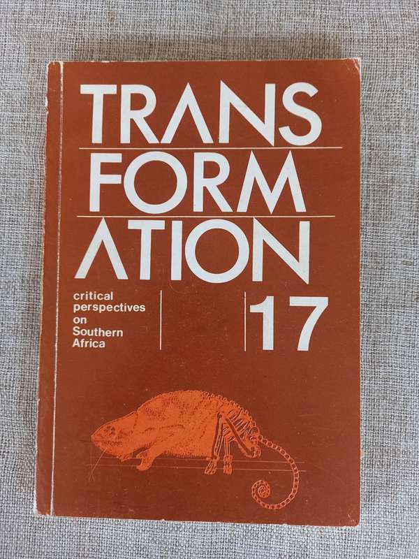 Transformation 17 - critical perspectives on Southern Africa - 1992