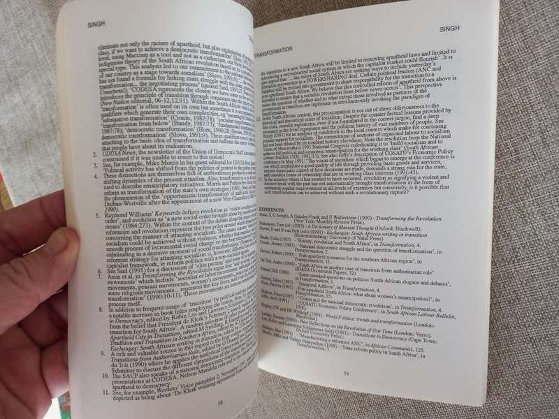 Transformation 17 - critical perspectives on Southern Africa - 1992