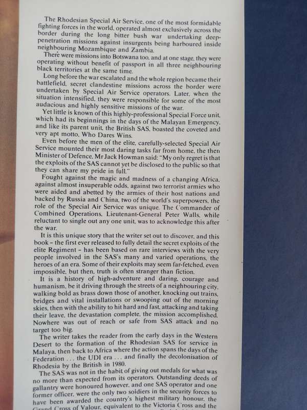 THE ELITE - THE STORY OF THE RHODESIAN SPECIAL AIR SERVICE - Barbara Cole
