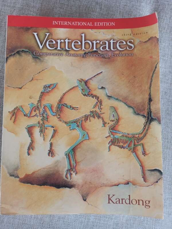 Vertebrates - International Edition - Comparative anatomy, function, evolution - Kardong - 3rd editi