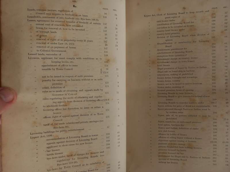 Laws and Bye-Laws - Borough of Durban - 1898
