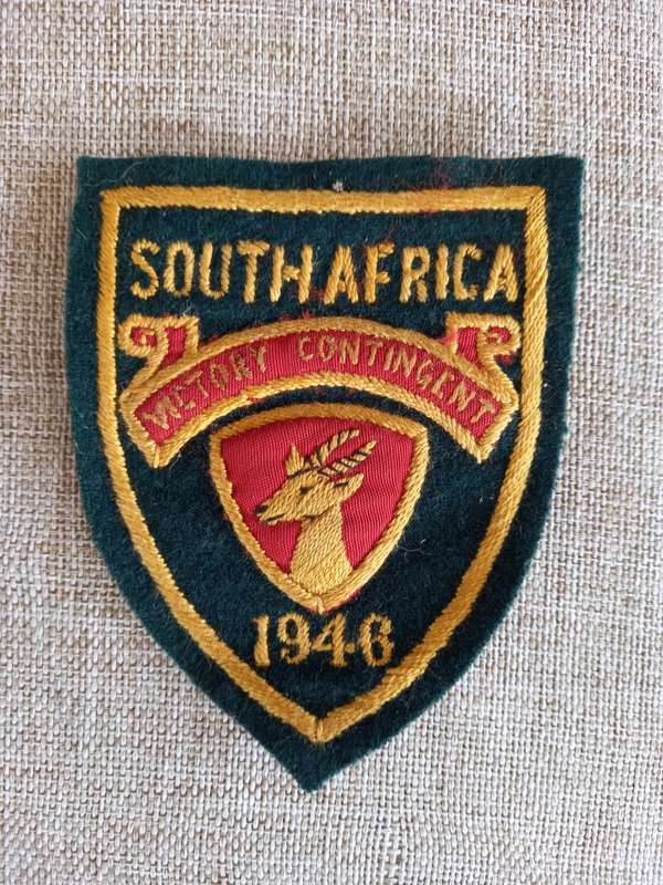 S.A. Victory Contingent 1946 Parade Blazer Badge