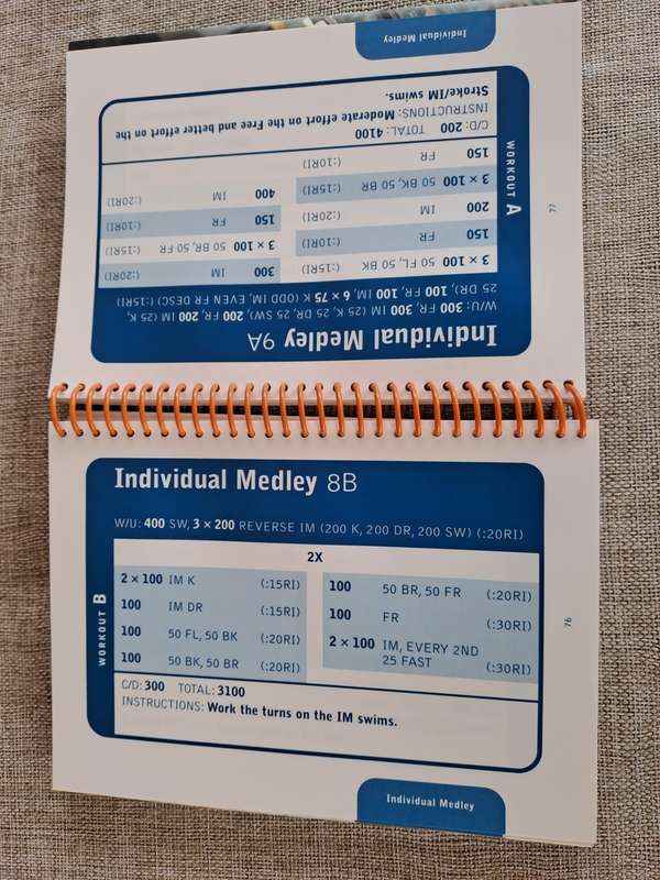 Workouts - in a binder - for swimmers, triathletes and coaches - Nick Hansen and Eric Hansen