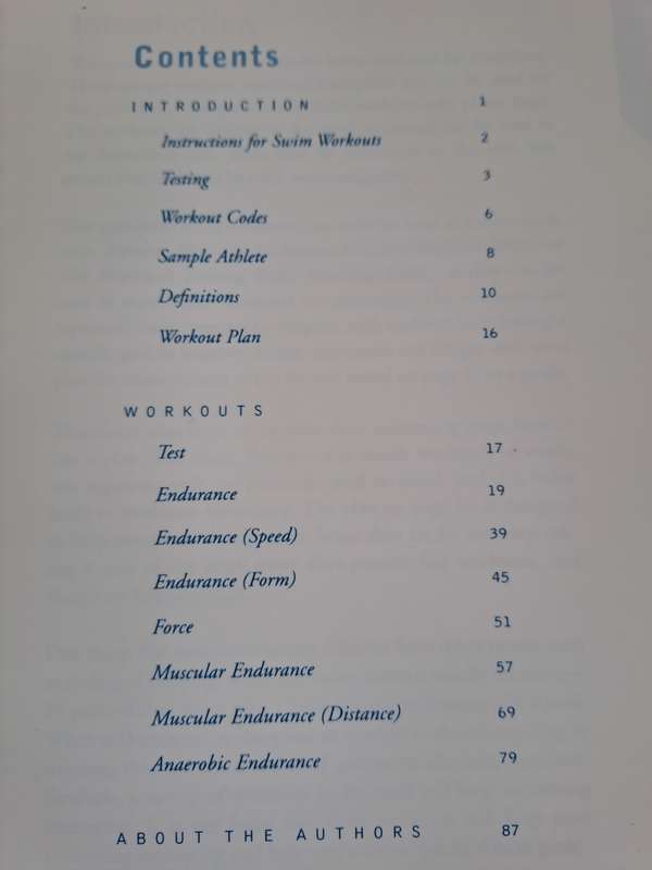 Workouts - in a binder - swim workouts for Triathletes - Gale Bernhardt and Nick Hansen