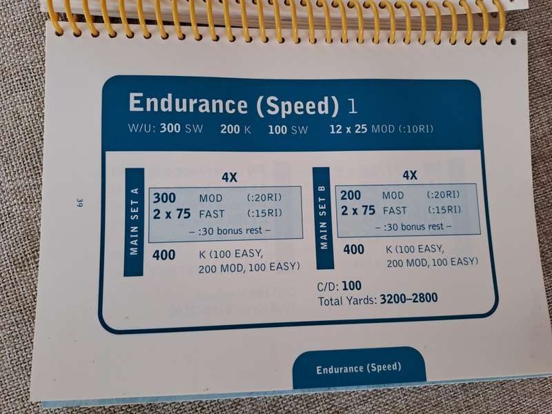 Workouts - in a binder - swim workouts for Triathletes - Gale Bernhardt and Nick Hansen