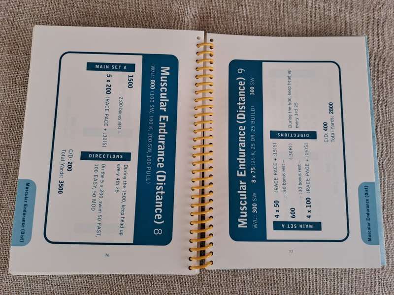 Workouts - in a binder - swim workouts for Triathletes - Gale Bernhardt and Nick Hansen