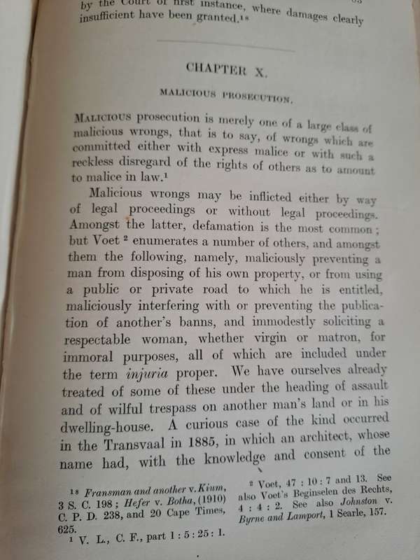 The Institutes of Cape Law -  The Colony of the Cape of Good Hope - 1917