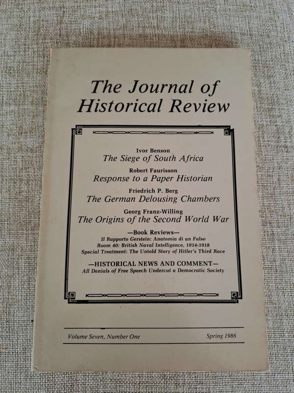 The Journal of Historical Review - Vol 7 Number 1 - Spring 1986