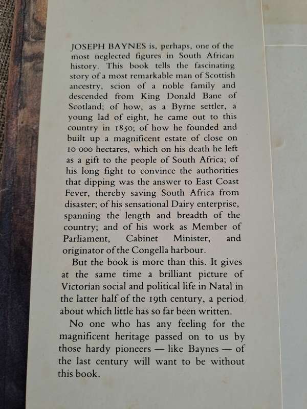 Joseph Baynes Pioneer - R.O. Pearse