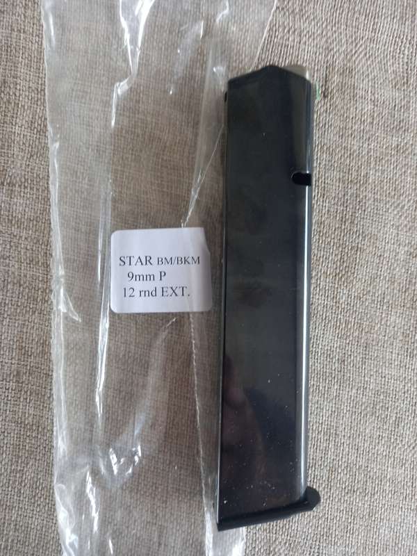 Star BM/BKM 9mm Para 12round extended magazine
