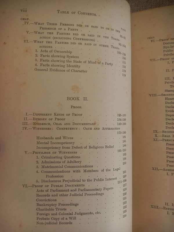 Powell`s Principles and Practice of the Law of Evidence - 10th edition - William Blake Odgers - 1921