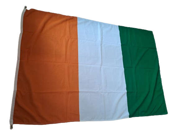 Ivory Coast National Flag 1.8 x 1.2 metres (tears on green section)