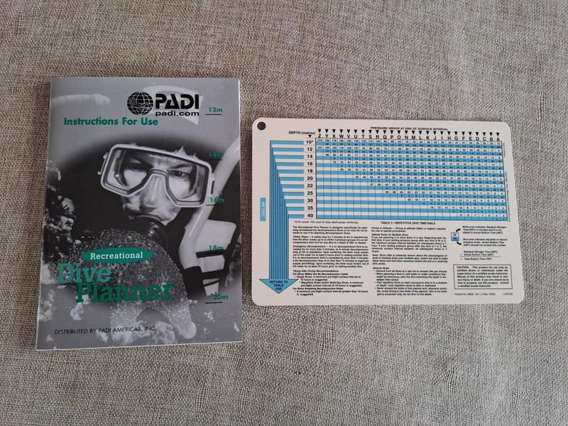 Padi - Recreational Dive Planner with Card