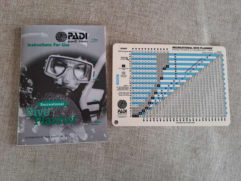 Padi - Recreational Dive Planner with Card
