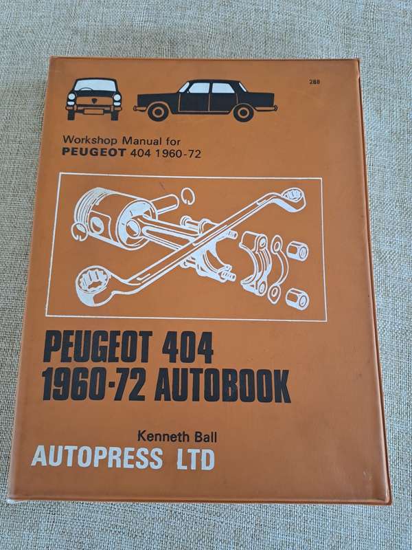 Peugeot 404 1960-1972 Autobook Workshop Manual - Autopress