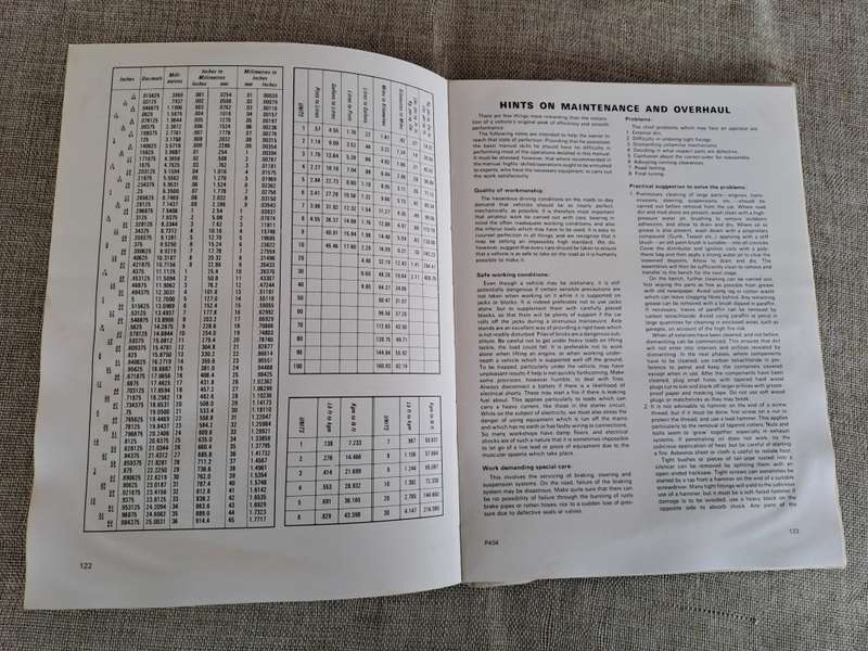 Peugeot 404 1960-1972 Autobook Workshop Manual - Autopress