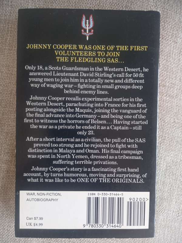 One of the Originals - the story of a founder member of the SAS - Johnny Cooper
