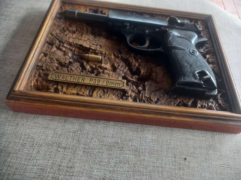 Walther P38 foam display piece