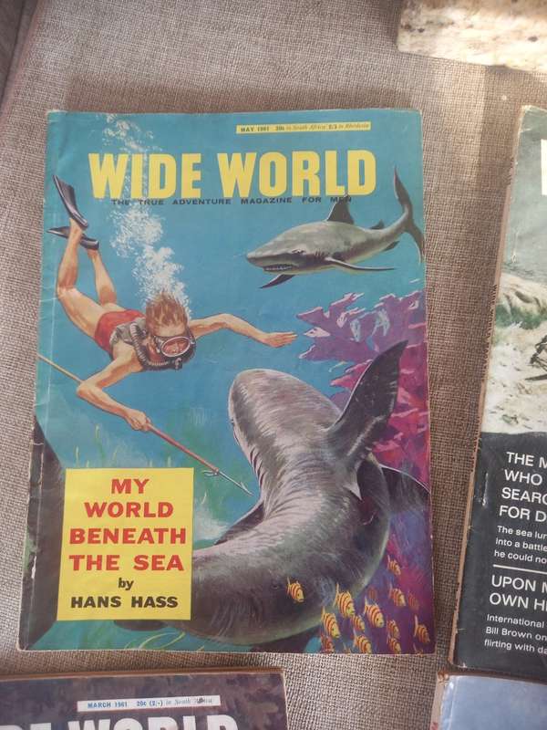 Wide World - the True Adventure Magazine for Men x 8 - 1961, 1962, 1963, 1964
