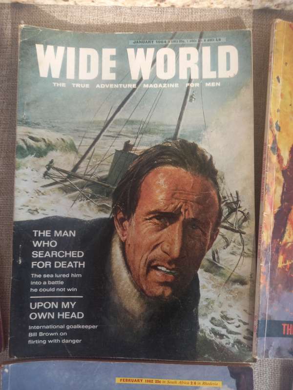 Wide World - the True Adventure Magazine for Men x 8 - 1961, 1962, 1963, 1964