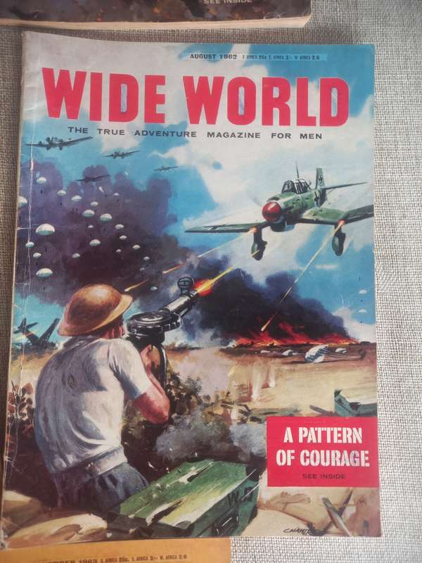 Wide World - the True Adventure Magazine for Men x 8 - 1961, 1962, 1963, 1964