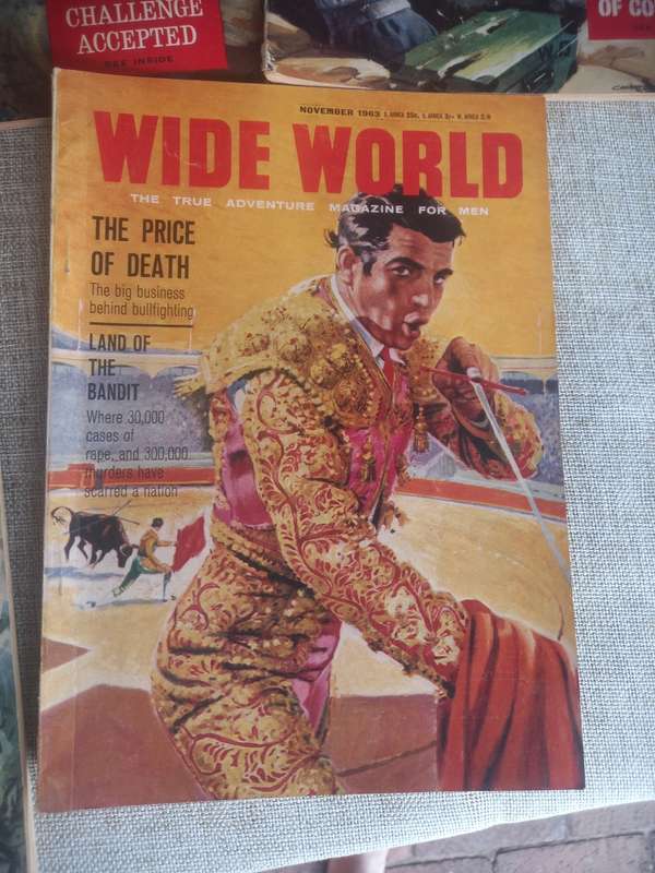 Wide World - the True Adventure Magazine for Men x 8 - 1961, 1962, 1963, 1964