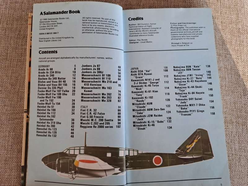An illustrated guide to German, Italian and Japanese Fighters of World War 2 - Bill Gunston