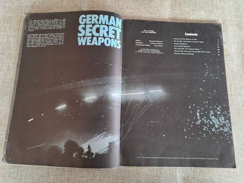 German Secret Weapons - Purnell`s History of The World Wars - J.B. King & John Batchelor