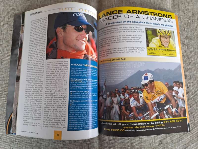 Bicycling South Africa Magazine - A Journey with Lance Armstrong