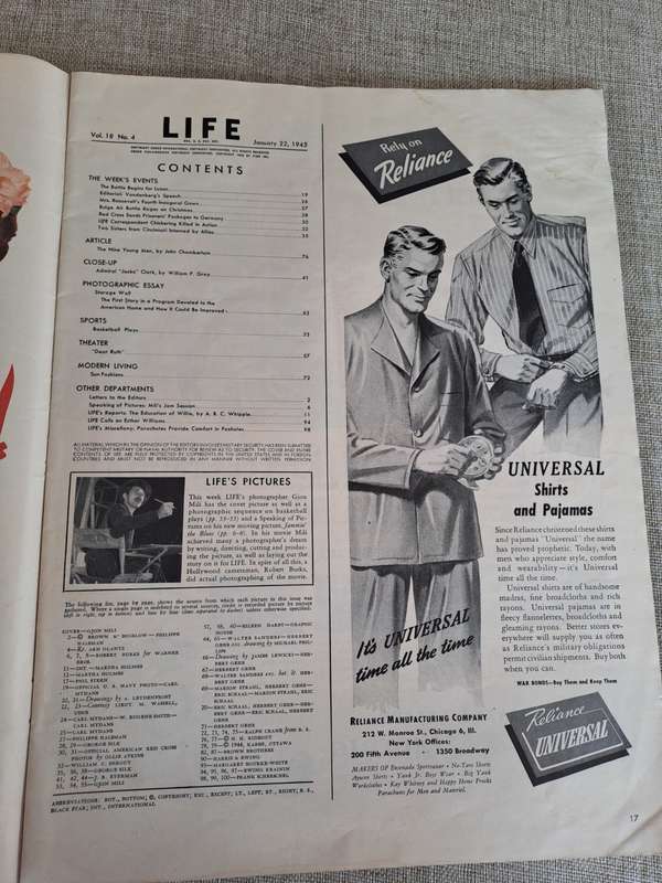 LIFE Magazine January 22, 1945