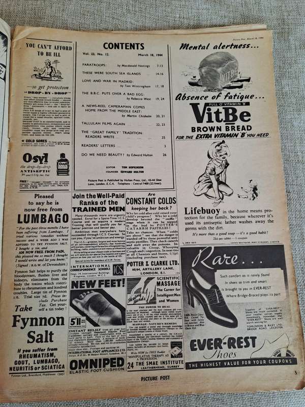 Picture Post Magazine Volume 22, Number 12, March 18, 1944