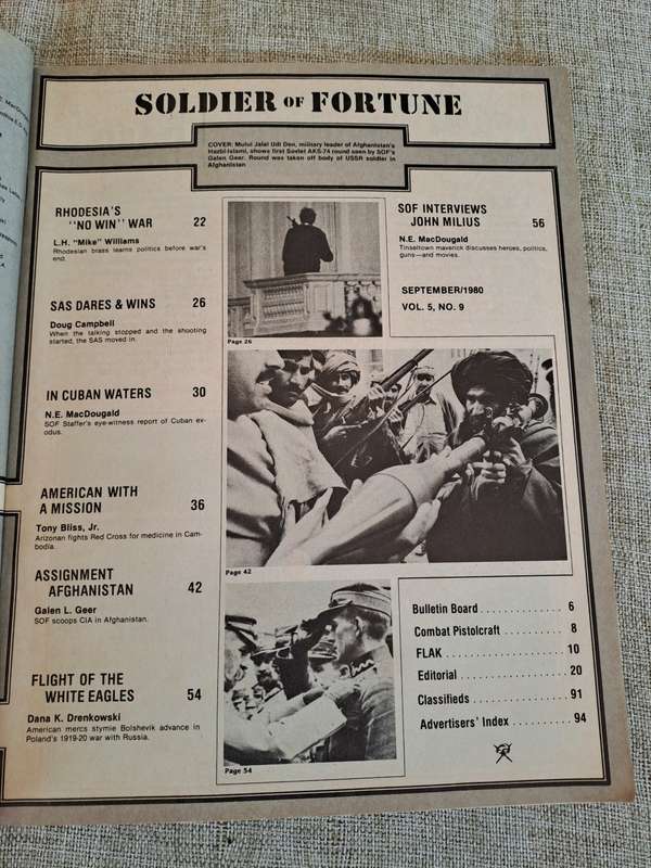Soldier of Fortune September 1980